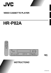 JVC HR-P82A User's Manual