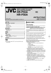 JVC HR-P55A User's Manual
