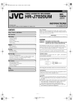 JVC HR-J7020UM User's Manual