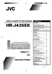 JVC HR-J435EK User's Manual