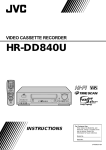 JVC HR-DD840U User's Manual