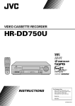 JVC HR-DD750U User's Manual