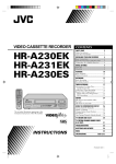 JVC HR-A230ES User's Manual