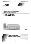 JVC HR-A22U User's Manual