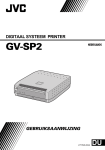 JVC GV-SP2 User's Manual