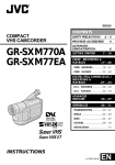 JVC GR-SXM770A User's Manual