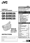 JVC GR-SXM335 User's Manual