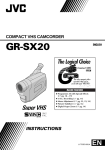 JVC GR-SX20 User's Manual