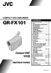 JVC GR-FX101 User's Manual
