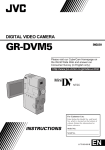 JVC GR-DVM5 User's Manual