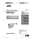 JVC GR-D22 User's Manual