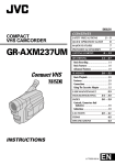JVC GR-AXM237UM User's Manual