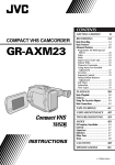 JVC GR-AXM23 User's Manual