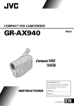 JVC GR-AX940 User's Manual