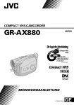 JVC GR-AX880 User's Manual