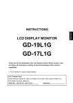 JVC GD-17L1G User's Manual