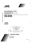 JVC DX-E55EV User's Manual