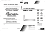 JVC DR-M70SU User's Manual