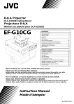 JVC DLA-G10E User's Manual
