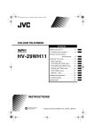 JVC DIGIPURE HV-29WH11 User's Manual