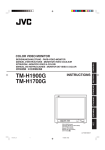 JVC TM-H1700G User's Manual