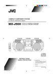 JVC CA-MXJ900 User's Manual