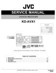 JVC KD-AVX1 User's Manual