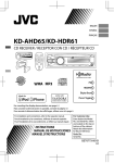 JVC KD-AHD65 User's Manual