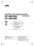 JVC Camcorder GY-HM150U User's Manual