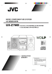 JVC CA-UXZ7MD User's Manual