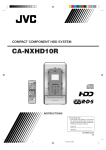 JVC CA-NXHD10R User's Manual