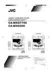 JVC CA-MXGT700 User's Manual
