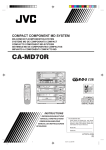 JVC CA-MD70R User's Manual