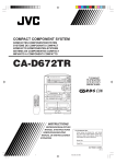 JVC CA-D672TR User's Manual