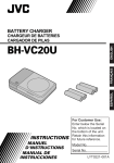 JVC BH-VC20U User's Manual