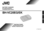 JVC BH-VC20EG/EK User's Manual