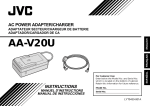 JVC AA V20U User's Manual