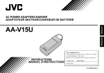 JVC AA V15U User's Manual