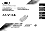 JVC AA V15EG User's Manual