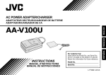 JVC AA-V100U User's Manual