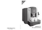 Jura Capresso Xf70 User's Manual