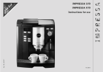 Jura Capresso IMPRESSA S70 User's Manual