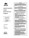 Jotul GZ 550 DV II User's Manual