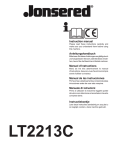 Jonsered LT2213C User's Manual