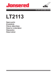Jonsered LT2113 User's Manual
