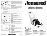 Jonsered LM2153CMDAE Instruction Manual