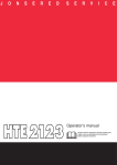 Jonsered HTE2123 User's Manual