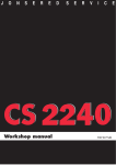 Jonsered CS 2240 User's Manual