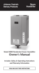 Johnson Controls Inc. Humidifier 8000 User's Manual