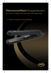 John Mills Titanium Hair Straightener User's Manual